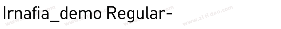 Irnafia_demo Regular字体转换